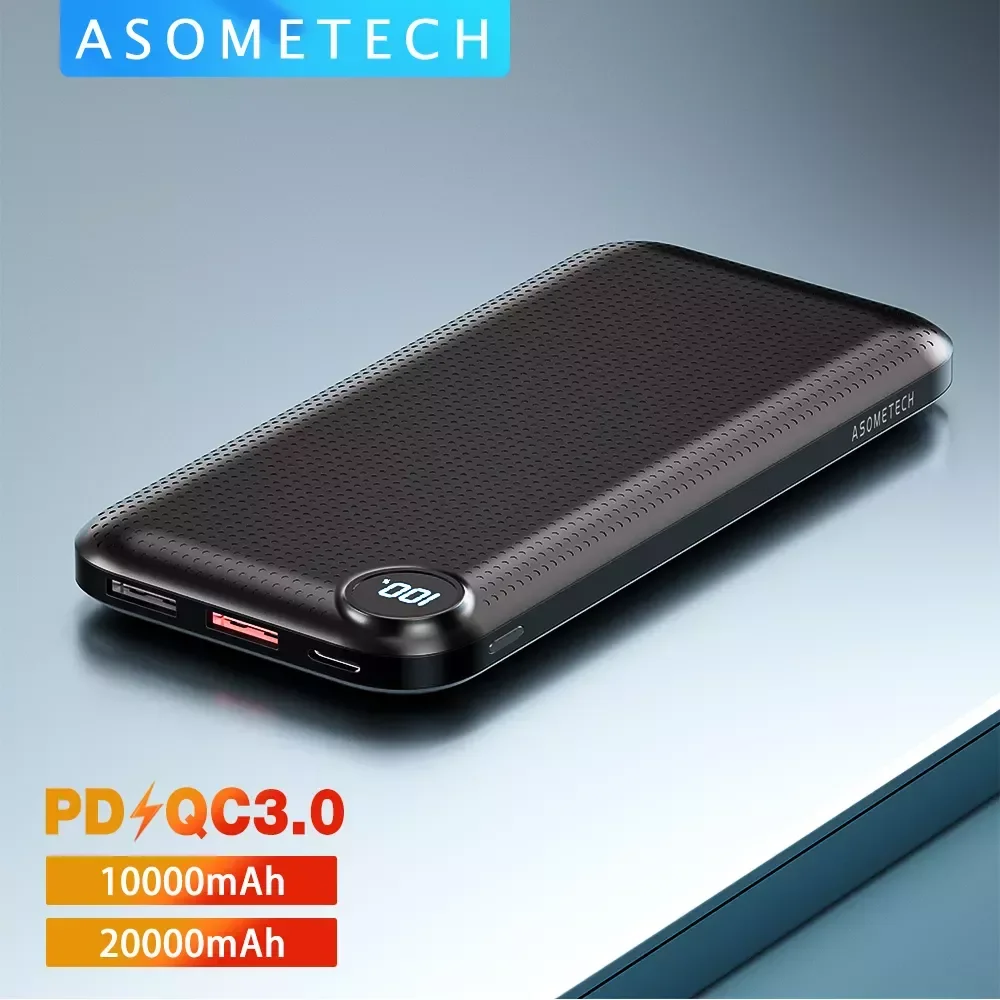 

NEW Bank 10000mAh 18W PD Fast Charge Powerbank 10000 mAh Portable QC 3.0 USB Type C External Battery Charger