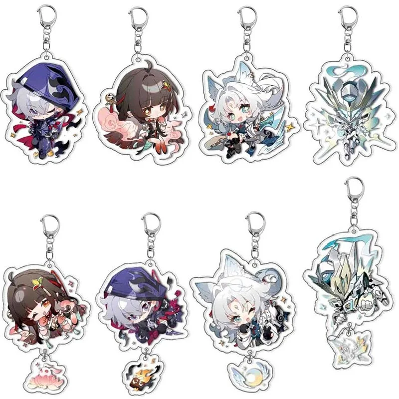 Акриловый брелок Game Moze Lingsha Feixiao пара мультяшных фигурок для ключей сумка