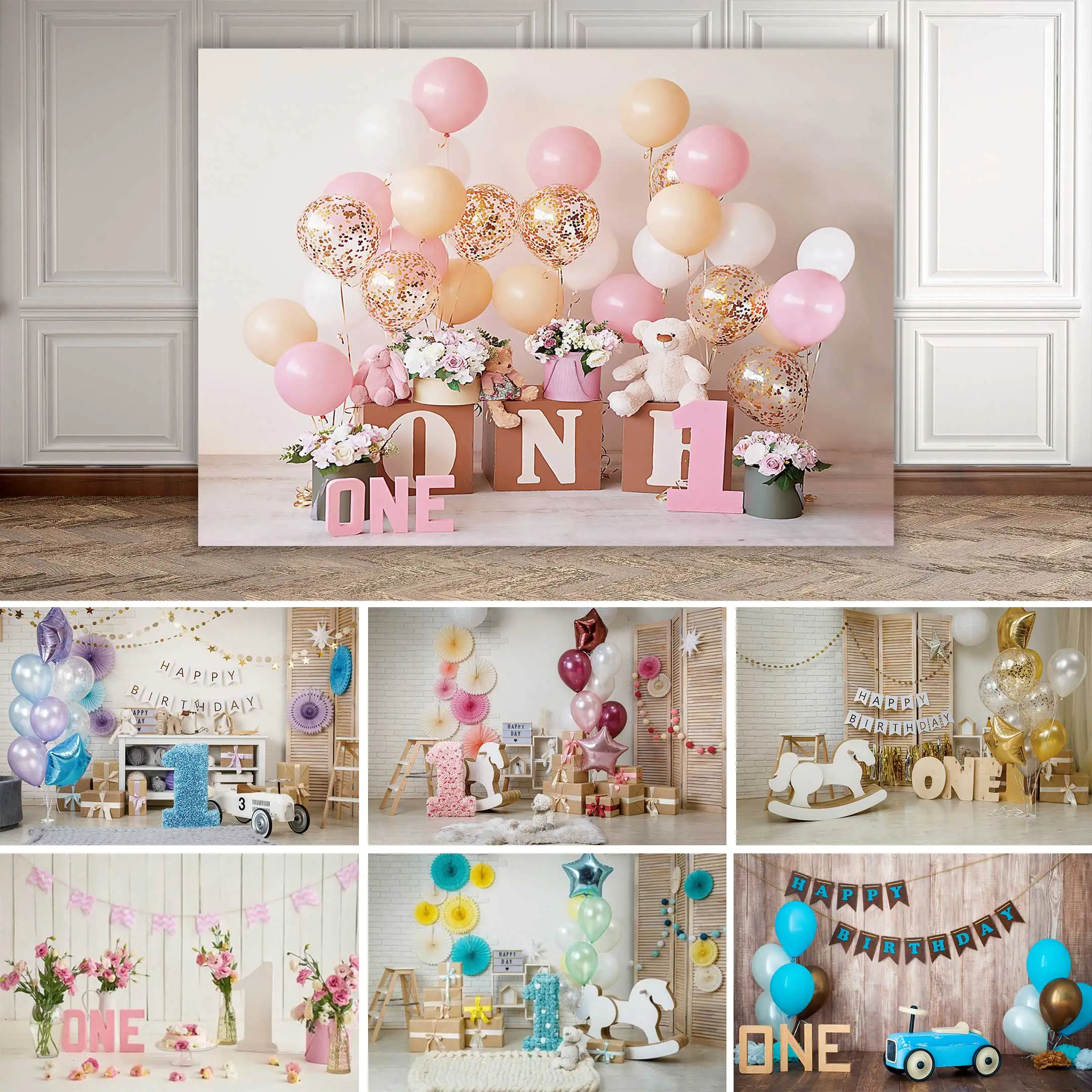 

NeoBack 1st на день рождения фон для фотосъемки с изображением вечерние шар цветы белая игрушечная ткань фон с медведем один год для фотостудий б...