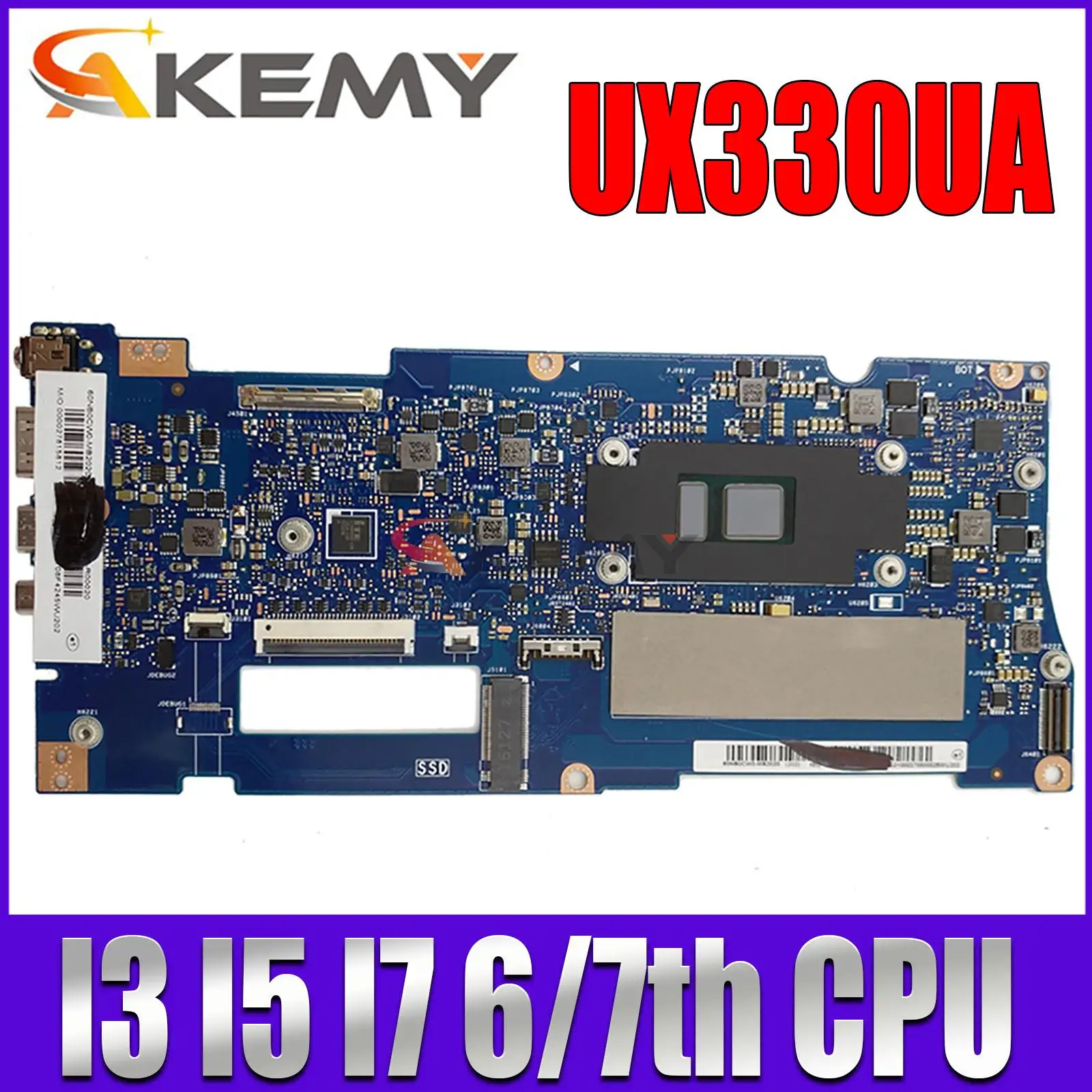 

Материнская плата UX330U 4 ГБ 8 ГБ ОЗУ I3 I5 I7 6-го поколения 7-го поколения для ASUS UX330UA ux330hid uak U3000U Материнская плата ноутбука