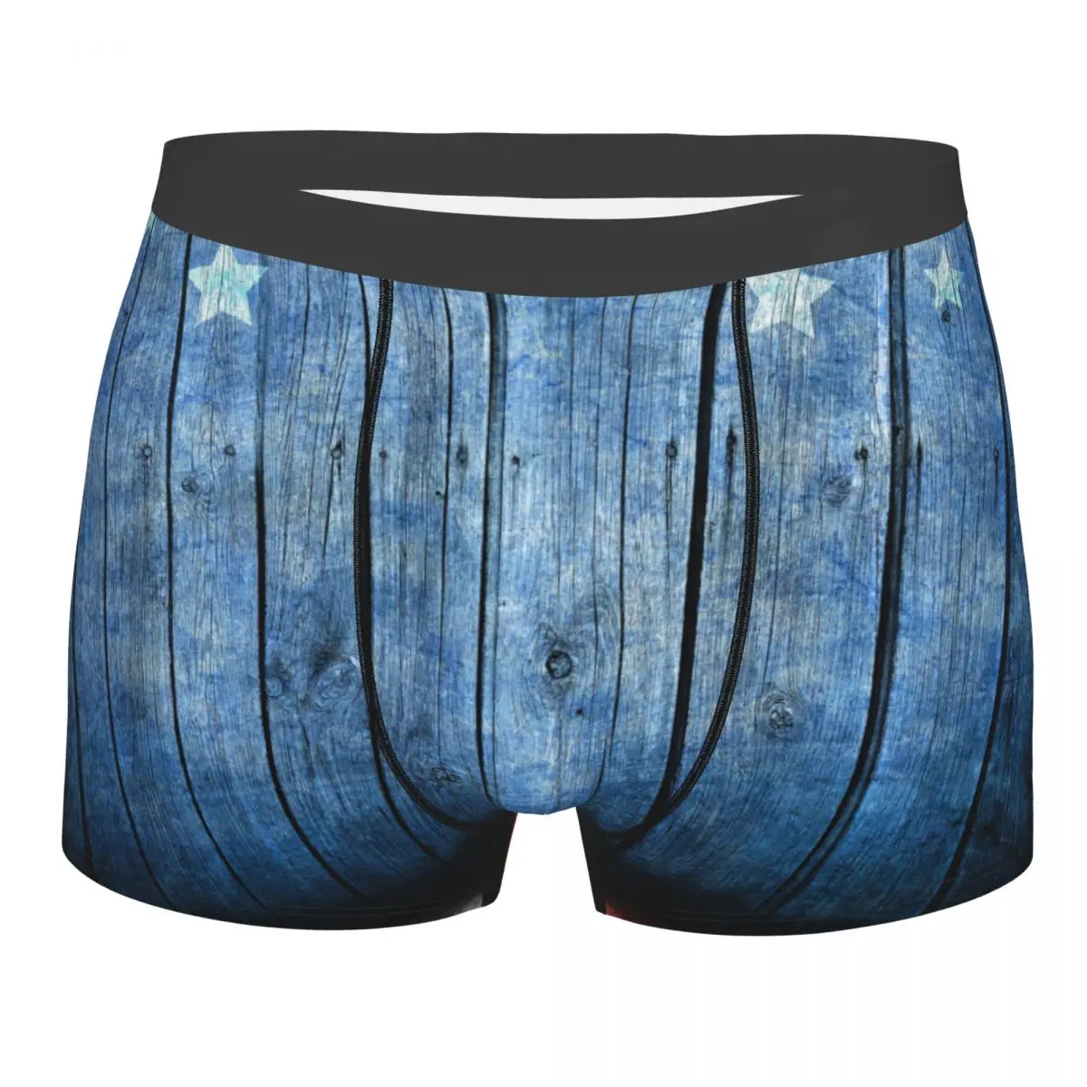 

Трусы-боксеры мужские с деревянным столом и флагом США