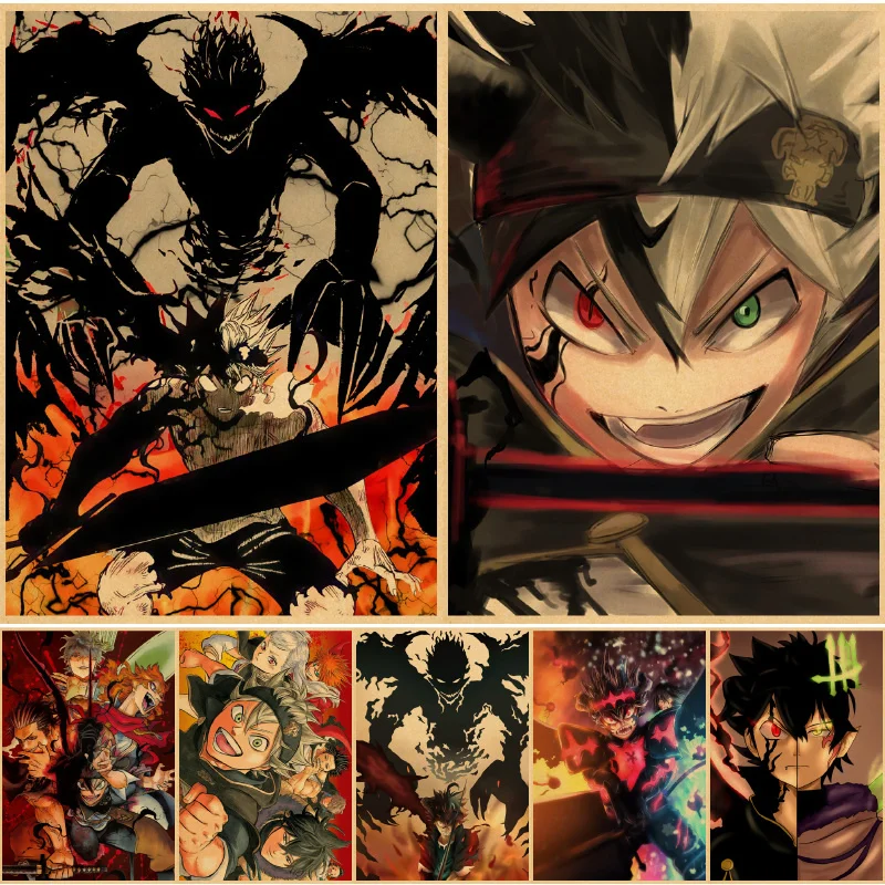 

Black Clover Wall posters painting art print affiche murale schilderij anime bedroom house schilderij affiche murale islam