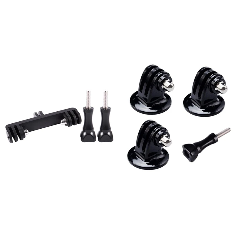 

Лучшие предложения, 1 шт. двойной держатель для спортивной камеры, ручка для крепления монопода и 1 шт. адаптер для крепления штатива