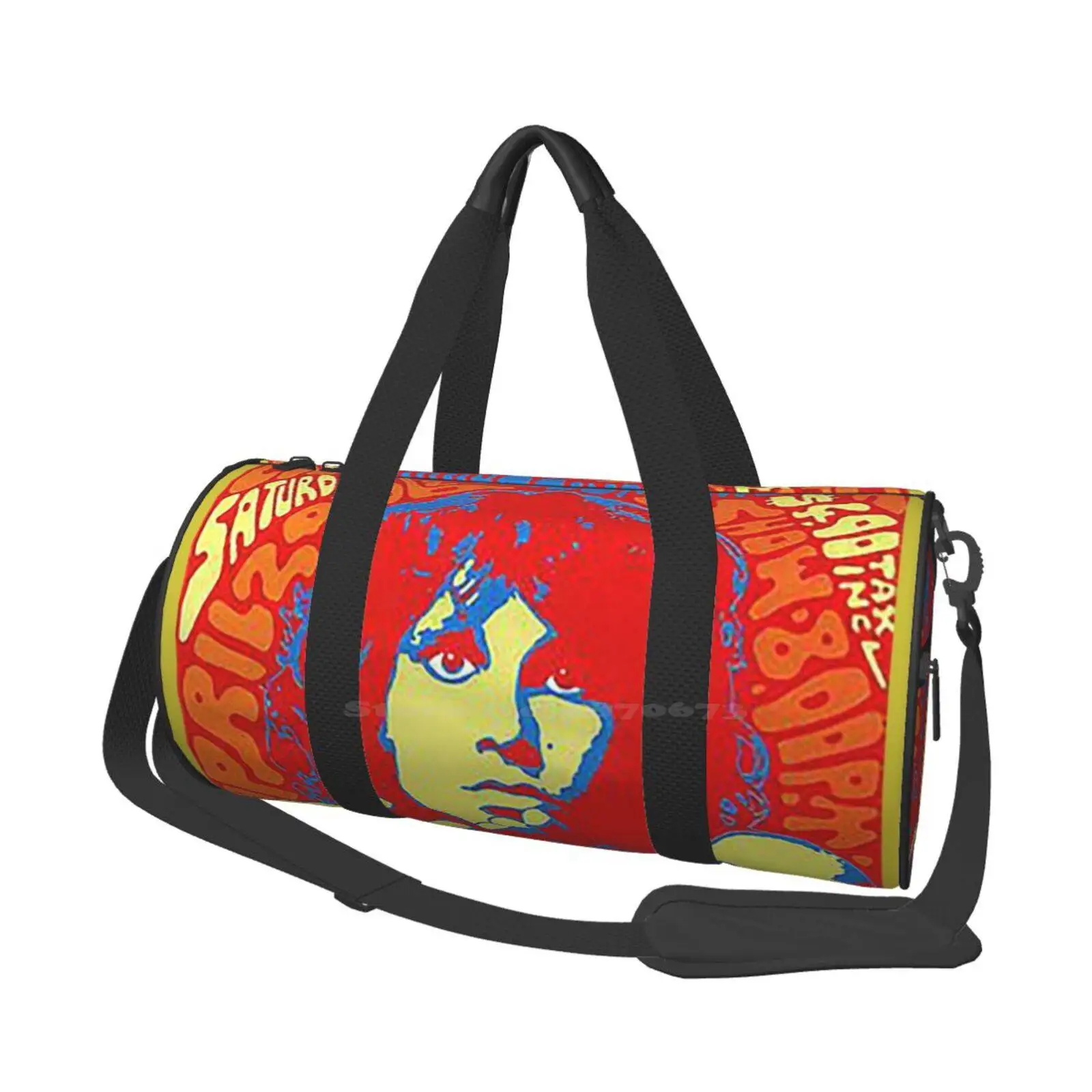 

Band Tshirt Shoulder Bag Casual Satchel For Sport Travel School Music Funny Jim Morrison Doors Retro 60S 70S Boys Car Door Guy