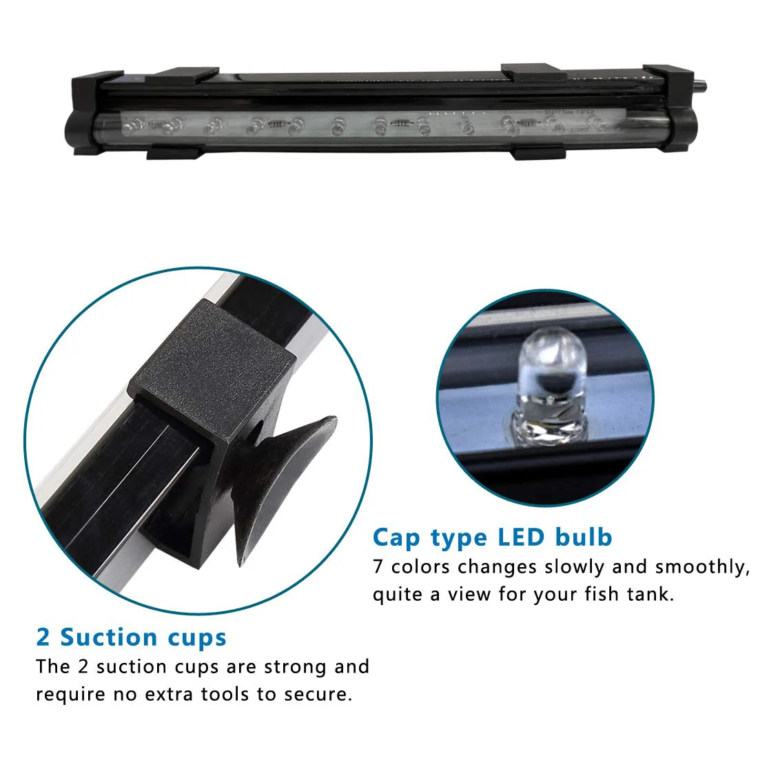 Мерная лампа для аквариума подводный погружной резервуар рыб меняющий цвет
