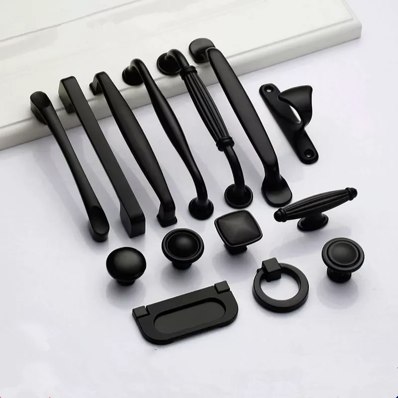 

Black Handles for Furniture Cabinet Knobs and Handles Kitchen Handles Drawer Knobs Cabinet Pulls Cupboard Handles Knobs