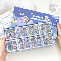 200 hand account stickers set cute cartoon children girl stickers transparent waterproof small pattern material package