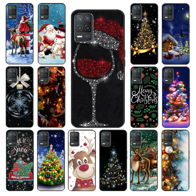 

Christmas Santa Tree Deer Light Phone Case for OPPO Realme 8 7 6 6Pro 7Pro 8Pro 6i 5i C3 C21 C21Y C11 C15 C20 C25 X3 SuperZoom