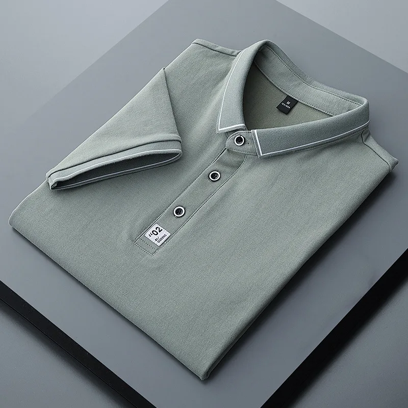 

Men's Cotton Short Sleeve T-shirt Summer New Men's Polo Shirt Men's Lapel T-shirt Men Clothing Designer Dress Shirt Men Tops