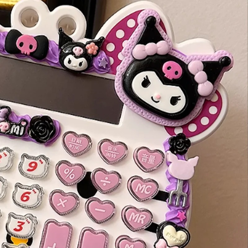Sanrio анимация Kuromi голосовой калькулятор мультфильм Kawaii студенческий