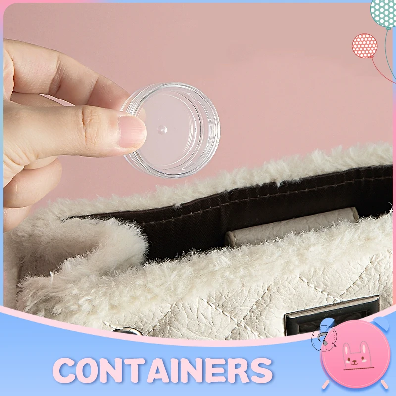 

1/5/10pcs Mini 5ml Cosmetic Jar Empty Eyeshadow Case Face Cream Bottles Glitter Container Eye Shadow Empty Nail Pots Beauty Tool