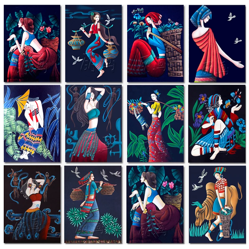 

Набор для рисования по номерам на холсте «сделай сам»