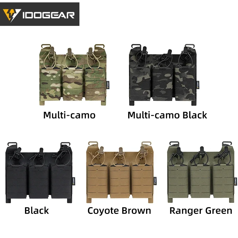 IDOGEAR Tactical 556 Тройной чехол для магазинов 500D Нейлоновый передний клапан