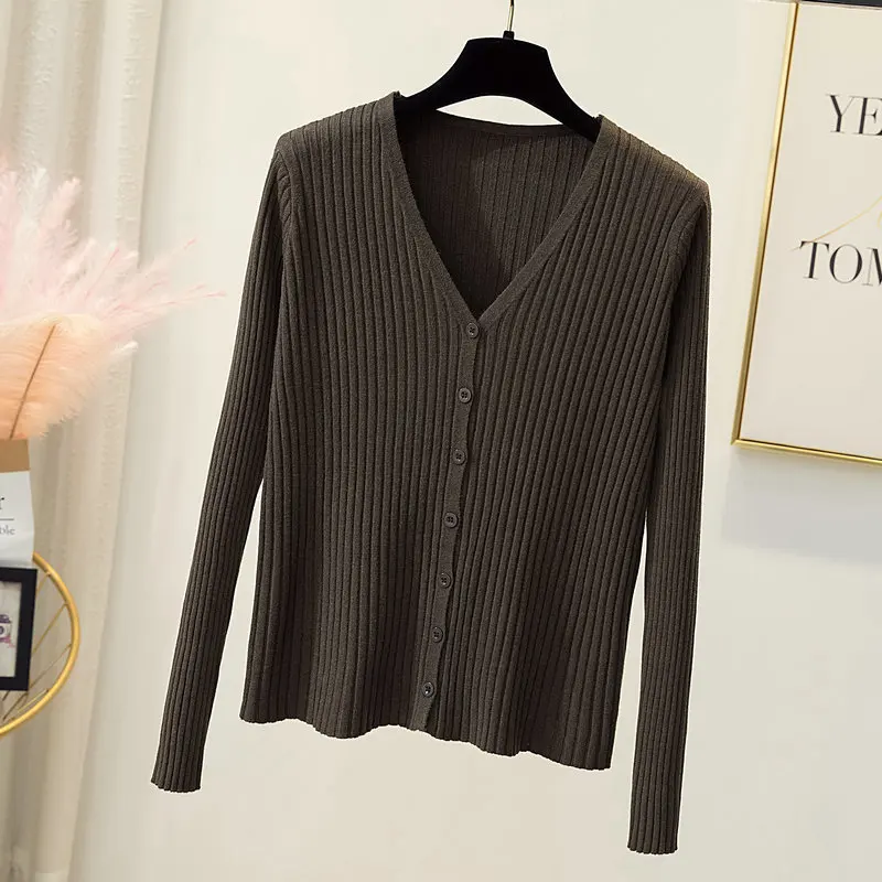 Короткий кардиган OCEANLOVE однотонные весенние осенние базовые корейские модные