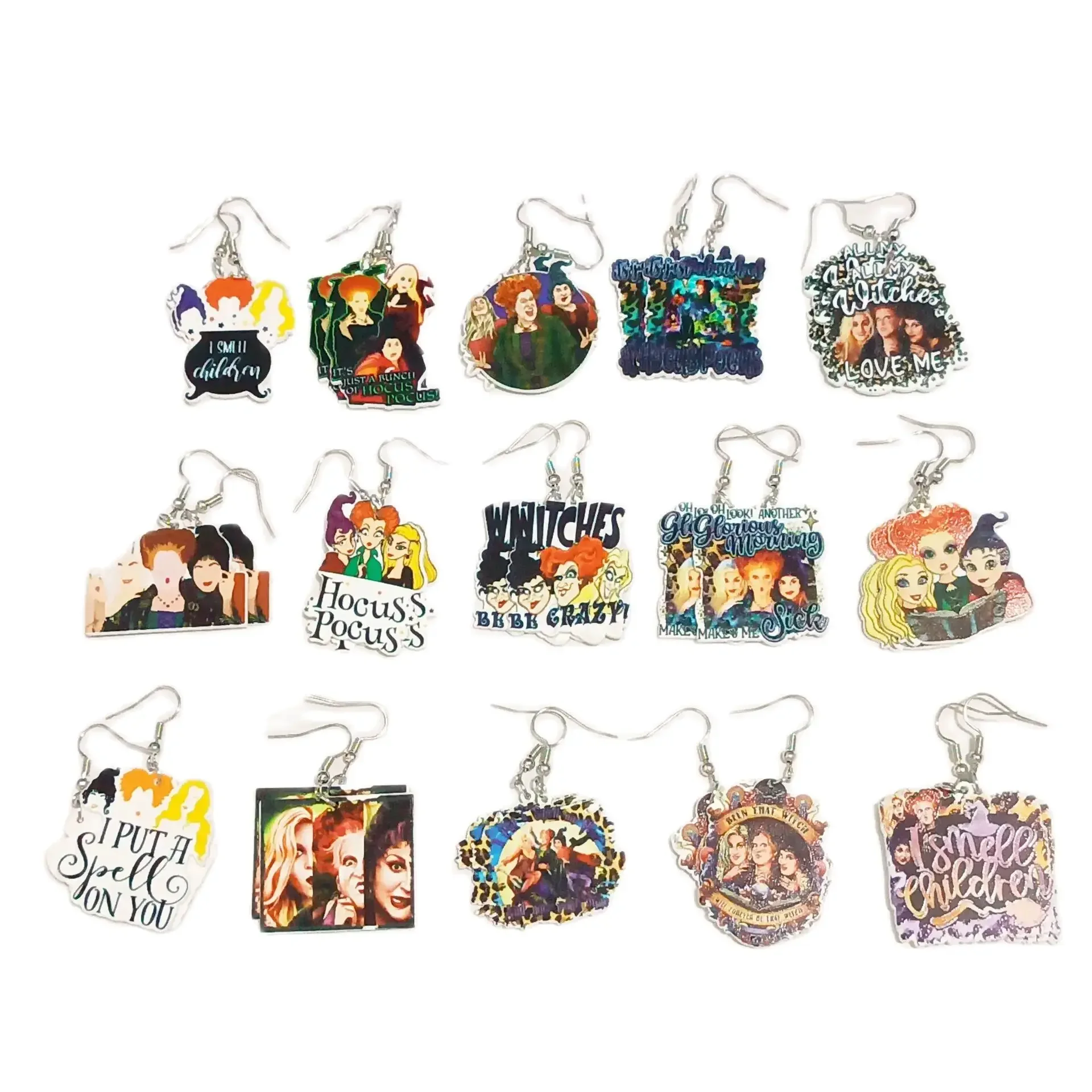 Смешанные 5/10 пар ведьм метла волшебное солля акриловые серьги-капли для женщин