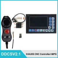 ddcsv2 1 34 axis offline cnc motion control system kit engraving machine controller emergency stop electronic handwheel mpg