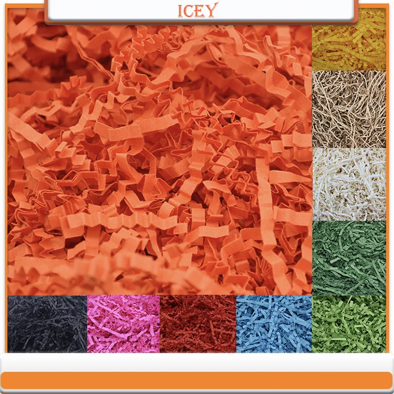 100g Crinkle Cut Paper Shred Filler For Gift Wrapping Basket Filing Packing Craft Bedding Jewelry Packaging Display Accessories