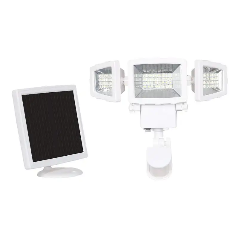 

2000 Lumen Solar Security Light with Triple Head Rechargeable lamp Solar fan Solar lights for camping 텐트전등 Flashlights h