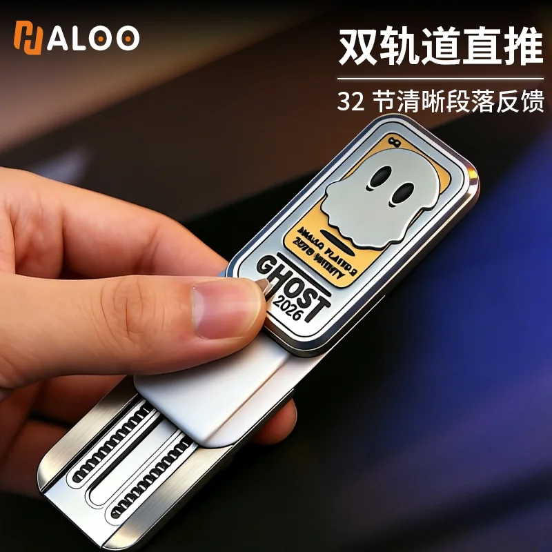 Фото HalooPlayer Ghost Slider Фиджет-спиннер EDC, антистресс-игрушка для снятия тревоги, ручной спиннер для взрослых и детей №2