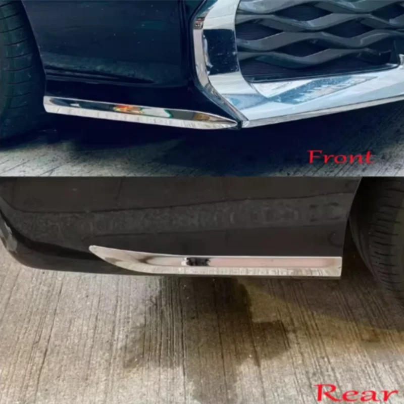Фото Для Toyota Noah Voxy 90 Series 2022 2023, передняя и задняя защитная полоса из нержавеющей стали, угловая полоса, бампер, боковая крышка, молдинг, наклейки №1