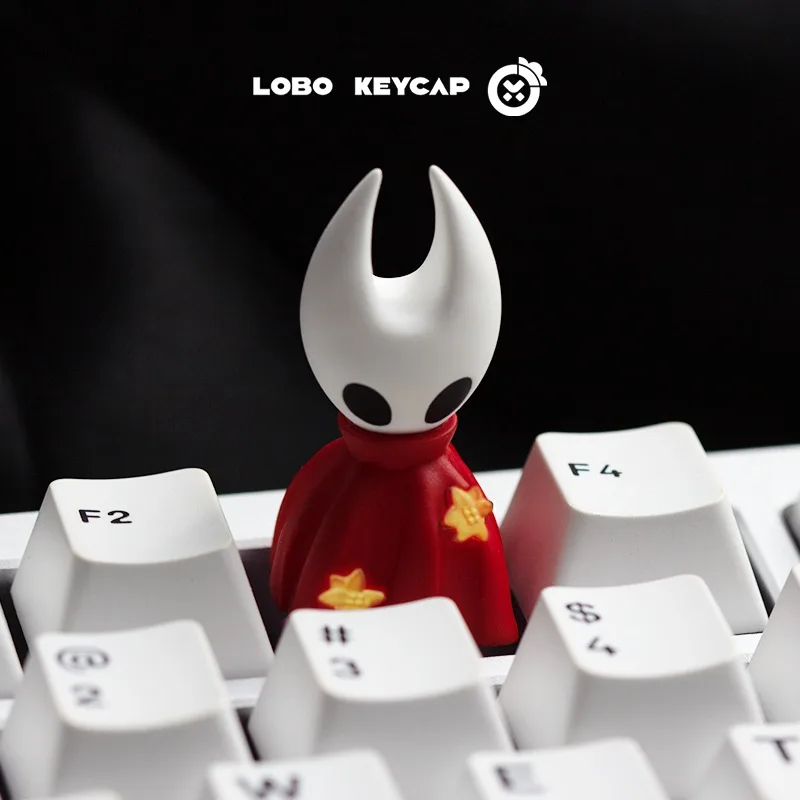 Фото Коллекционная кастомная прозрачная кейкап-фигурка Хорнет из Hollow Knight с подсветкой для механической клавиатуры, подарок для геймеров ПК №2