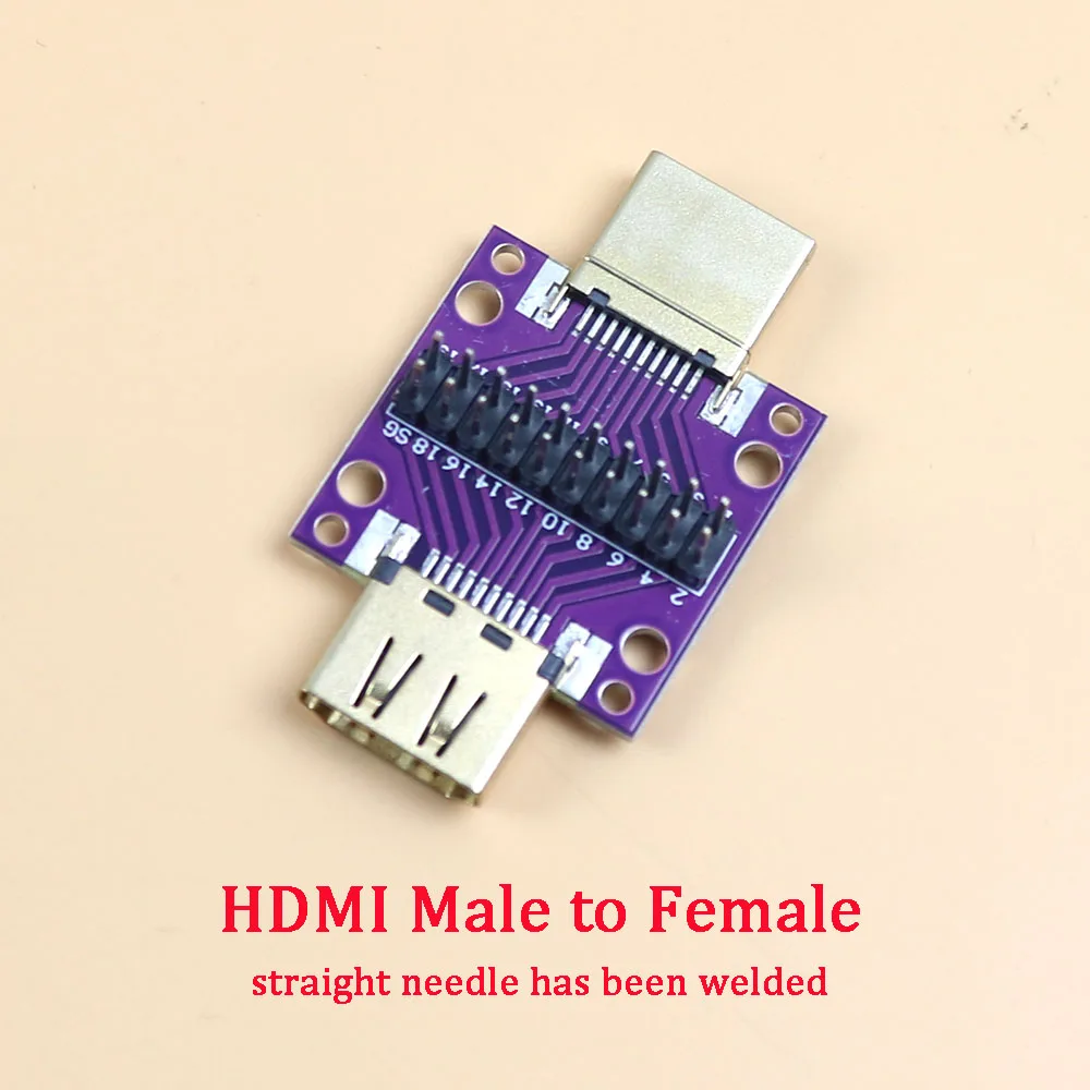 

1 шт. HDMI тестовая плата адаптера «папа-мама» с печатной платой, печатная плата взаимного преобразования «папа-мама», печатная плата