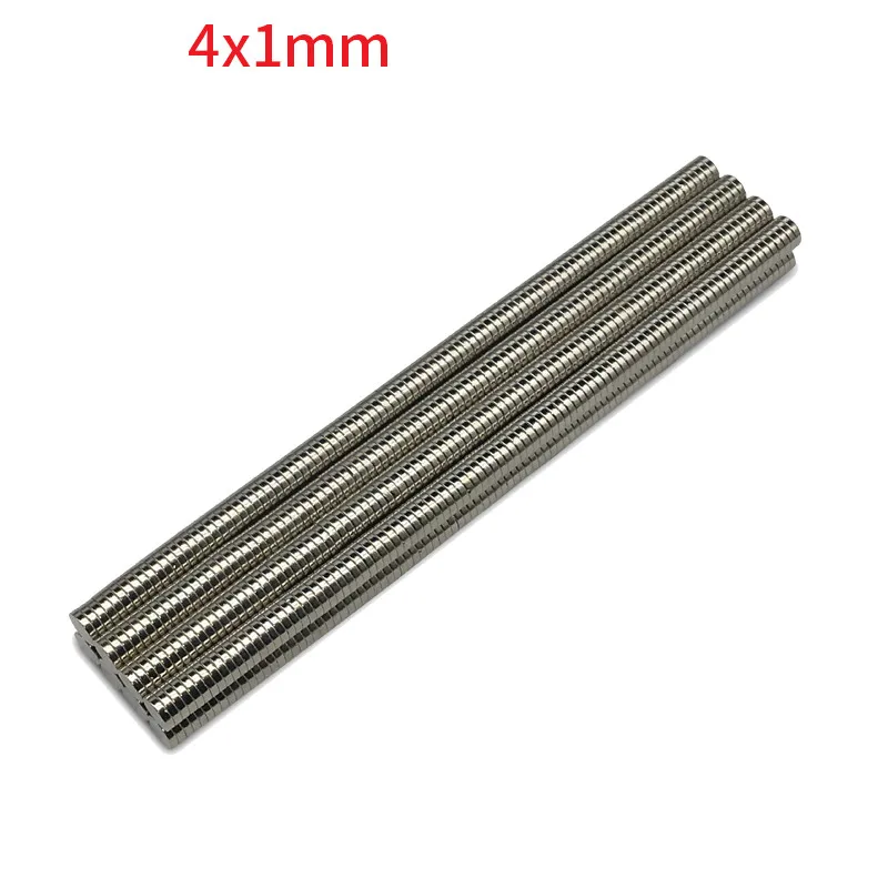 

100pcs Strong Round Dia.4x1mm N35 Rare Earth Neodymium Magnet Art Craft Fridge