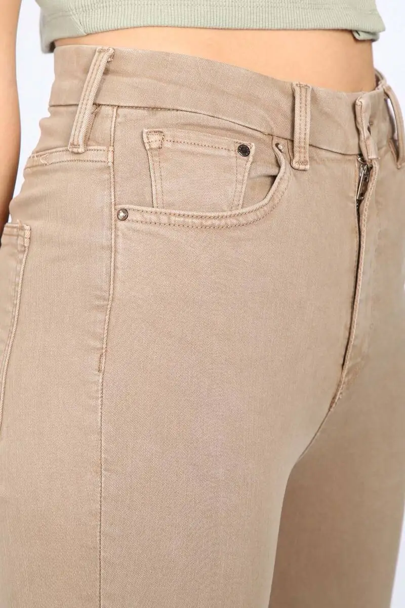 

Womens Mink Straight Skinny Trousers