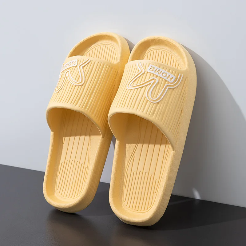 Women And Men Summer Flip Flops Female Lightweight Comfortable House Slippers Couple Bathroom Anti-slip Slides Ladies Slippers