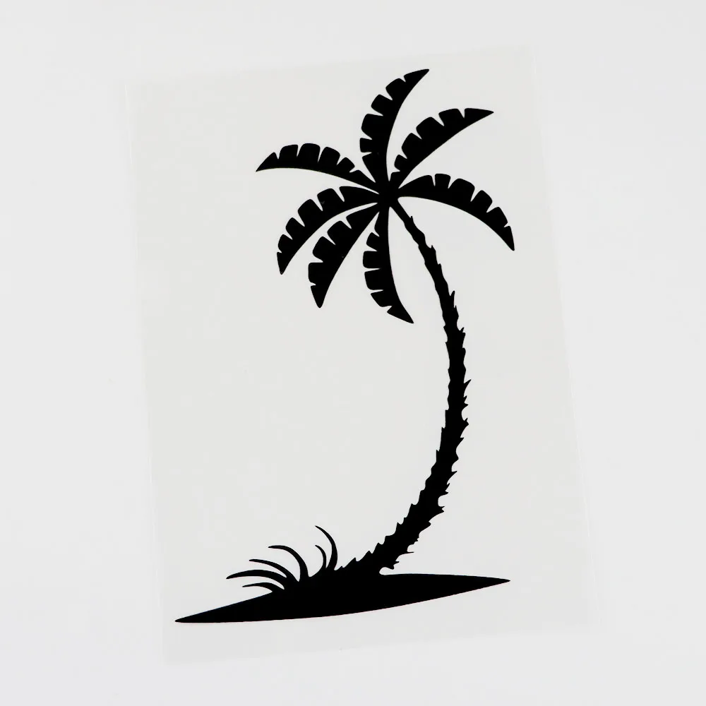 

Black/Silver Fashion Palm Tree Plant Vinyl Car Sticker Decal 11.7CM×16.6CM