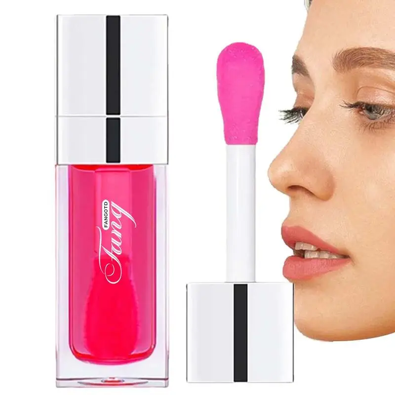 

Hydrating Lip Glow Oil Long Lasting Hydrating Lip Gloss Tinted 6ml Plump Lip Gloss Lip Care Transparent Toot Lip Oil Tinted