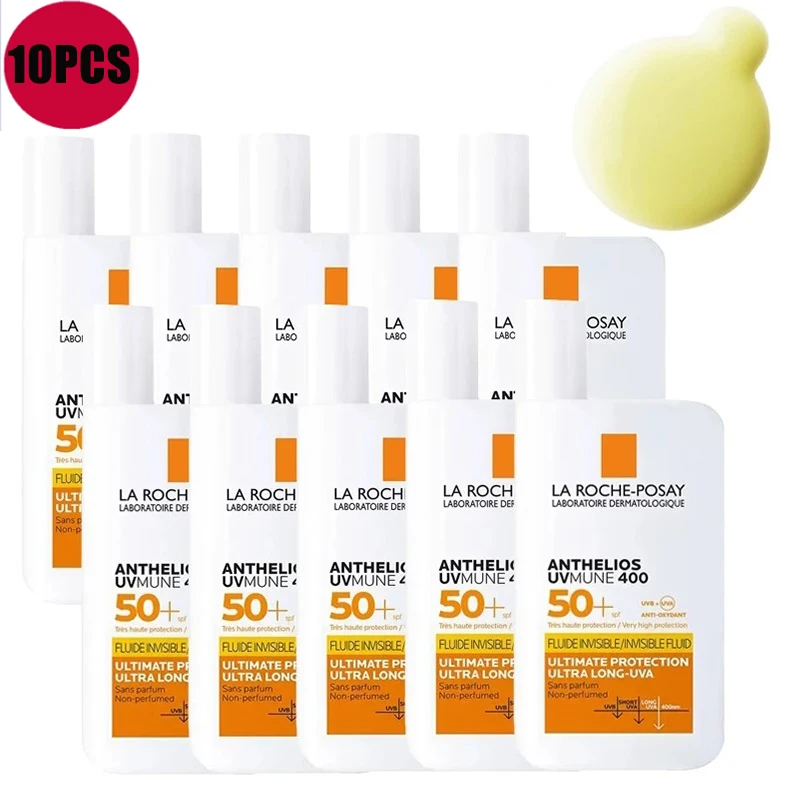 10PCS La Roche Posay Body Sunscreen ANTHELIOS UVMUNE400 SPF50 Light And Thin Face Sunscreen Light And Thin Refreshing Sunscreen