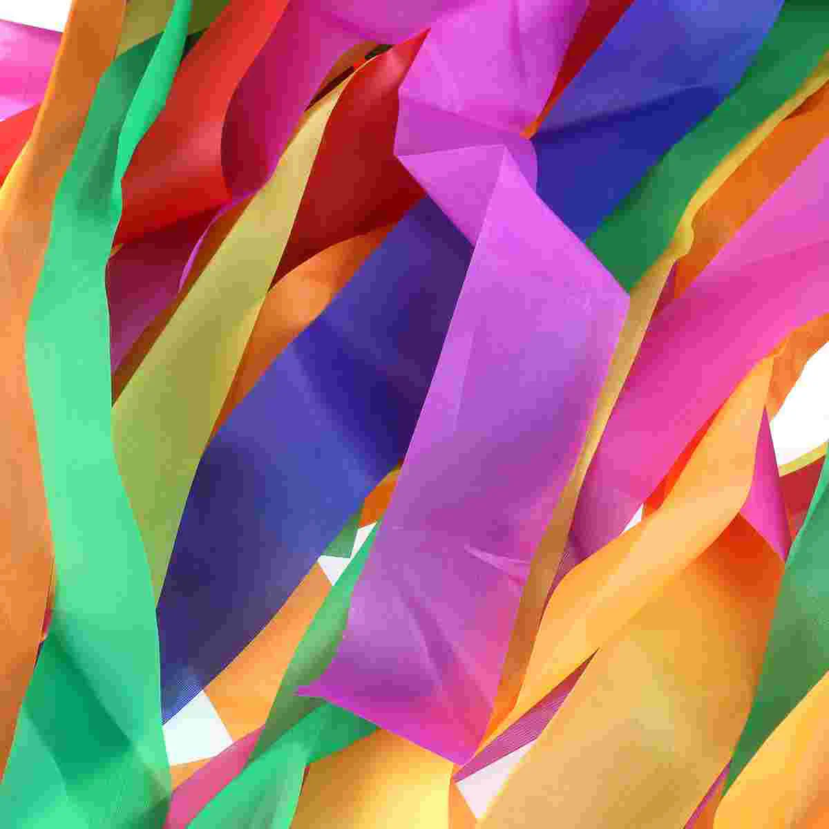 

Ribbon Rainbow Dance Ribbons Streamers Gymnasticsstrip Kids Colored Set Decorations Sticks Sensory Dancer Wand Gymnastic