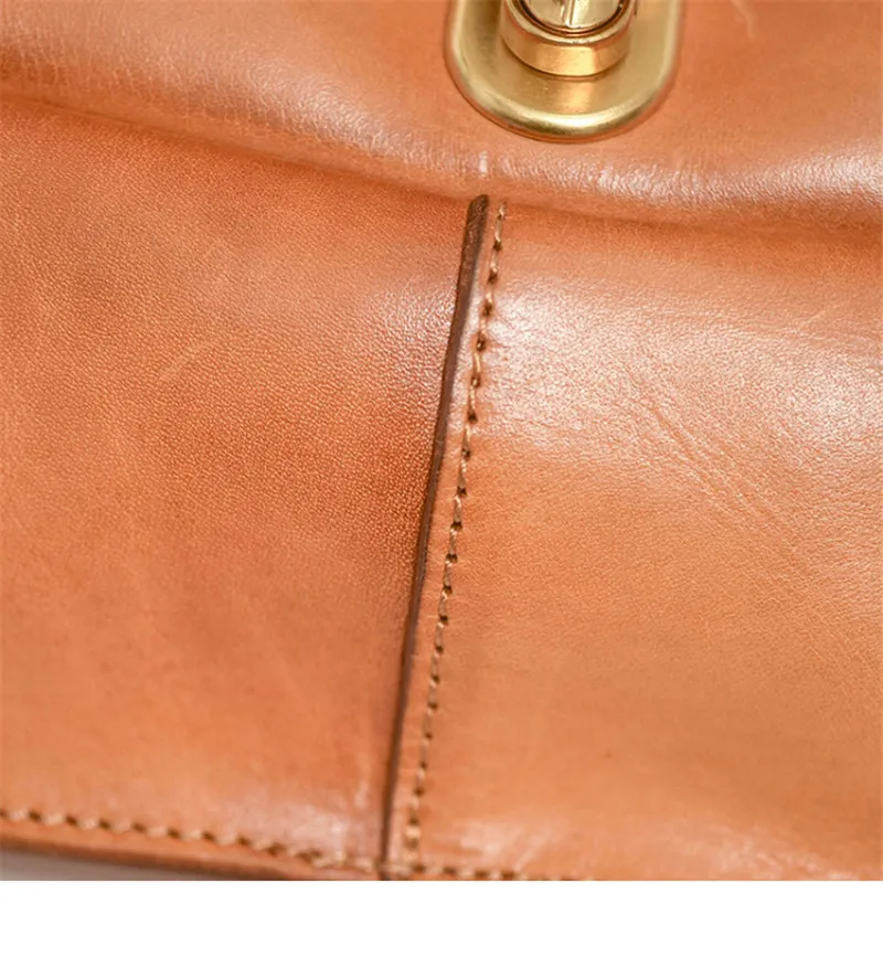 Fashion designer luxury genuine leather ladies chest bag crossbody bag casual handmade natural real cowhide women's shoulder bag