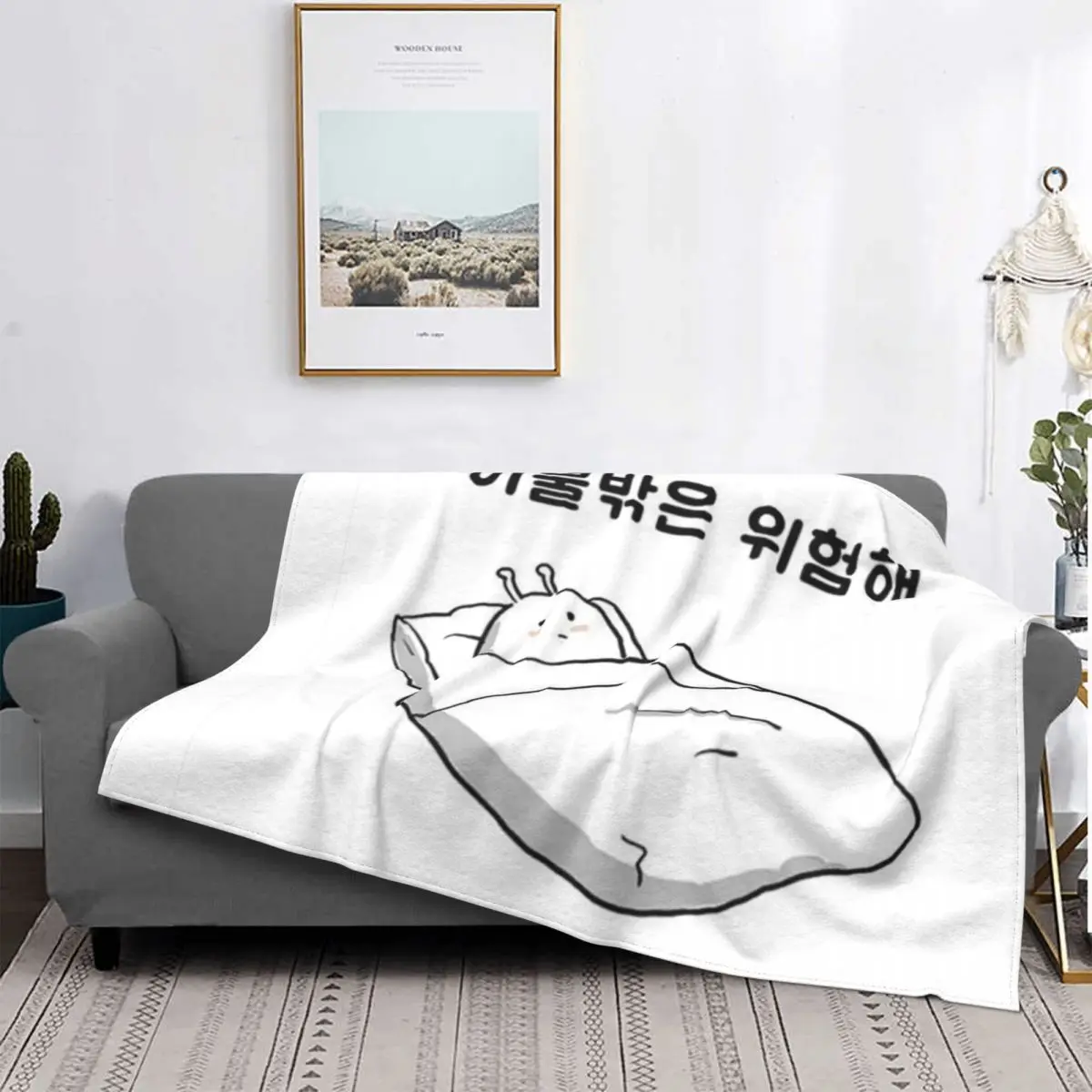 

I can't leave the bed Skin-Friendly Comfort Lightweight Anti-Pilling Home Decor Blanket Create A Comfortable Ambiance
