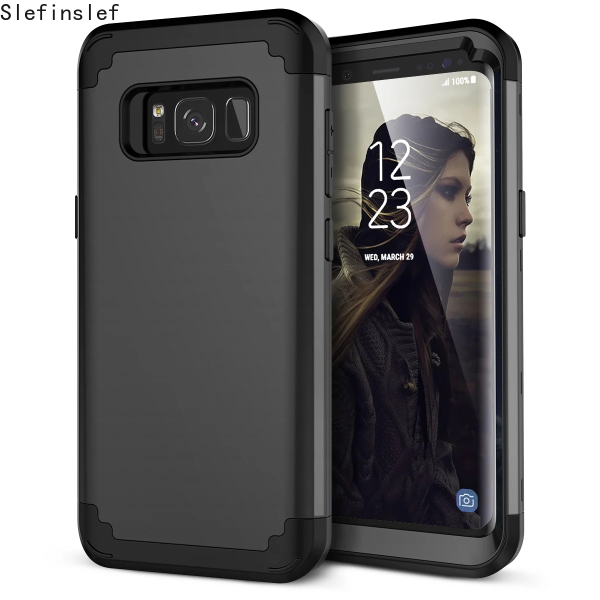 For Samsung Galaxy S8 S9 S10 Plus S10E Note 8 Note9 Phone Cases,Shockproof Hybrid Armor Rubber Heavy Duty Case Full Body Cover