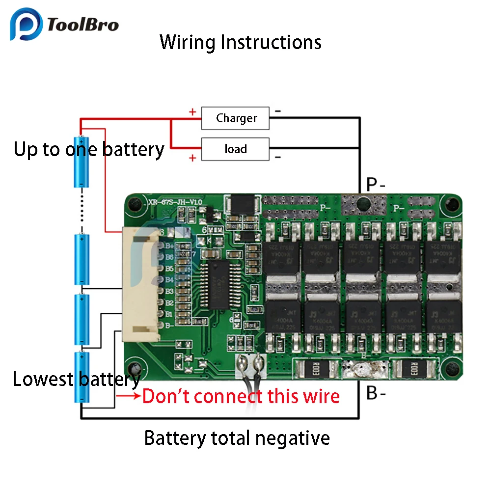 

BMS 7S 24V 15A 20A 25A 18650 Li-ion Battery Packs Charge Board Balancer Equalizer with NTC Temperature Protection for Escooter