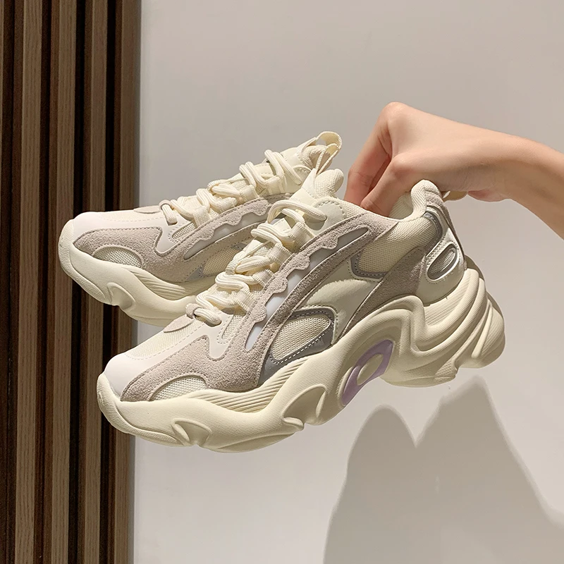 Sneakers New 2021 Autumn Winter Women Shoes Fashion Thick-soled Casual Sports Running Shoes Female Breathable Chaussures Femme