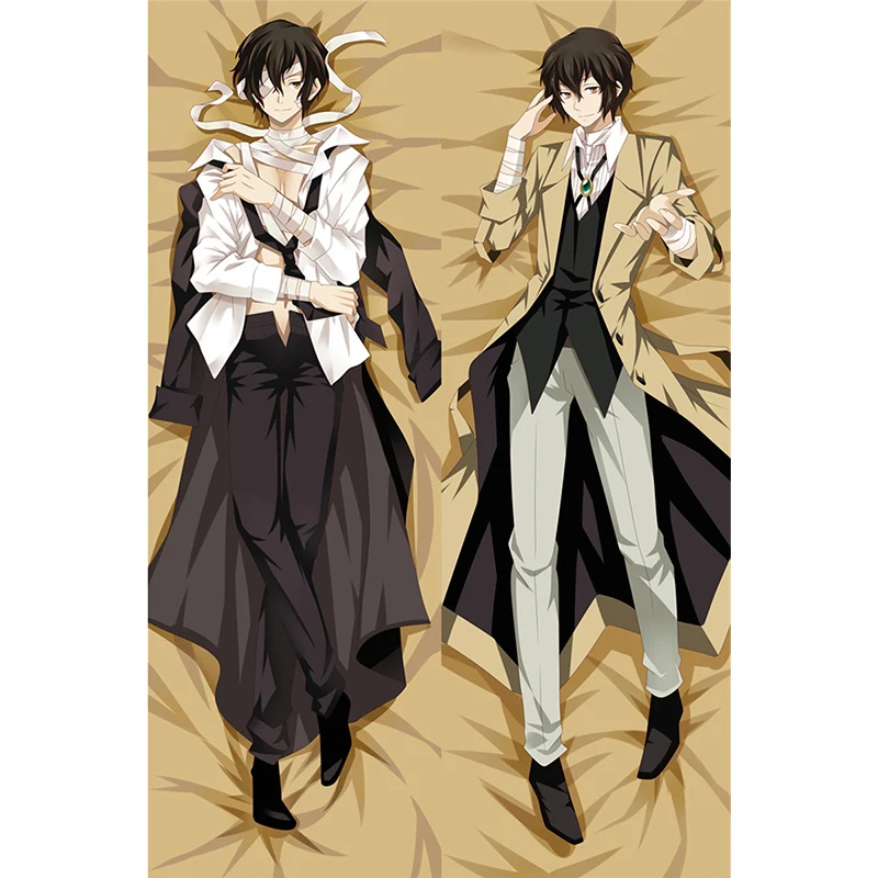 

Anime Bungo Stray Dogs Dazai Osamu Cosplay Dakimakura Pillow Case Hugging Body Prop