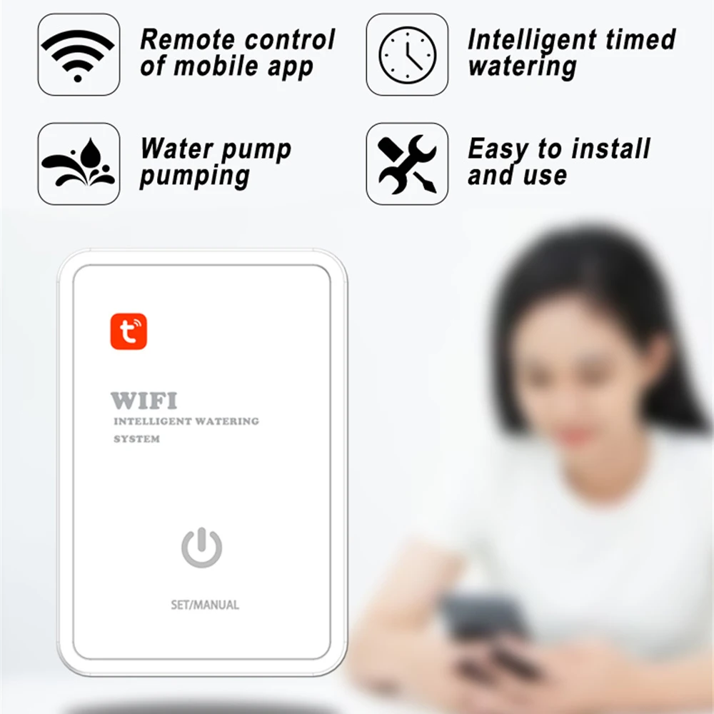 Умная Система полива сада CORUI Tuya Wi-Fi таймер для измерения температуры и влажности
