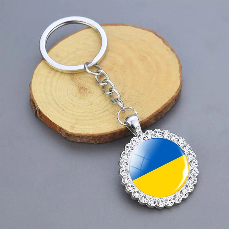 Брелок для ключей флаг Франция Испания Канада Великобритания США Бразилия