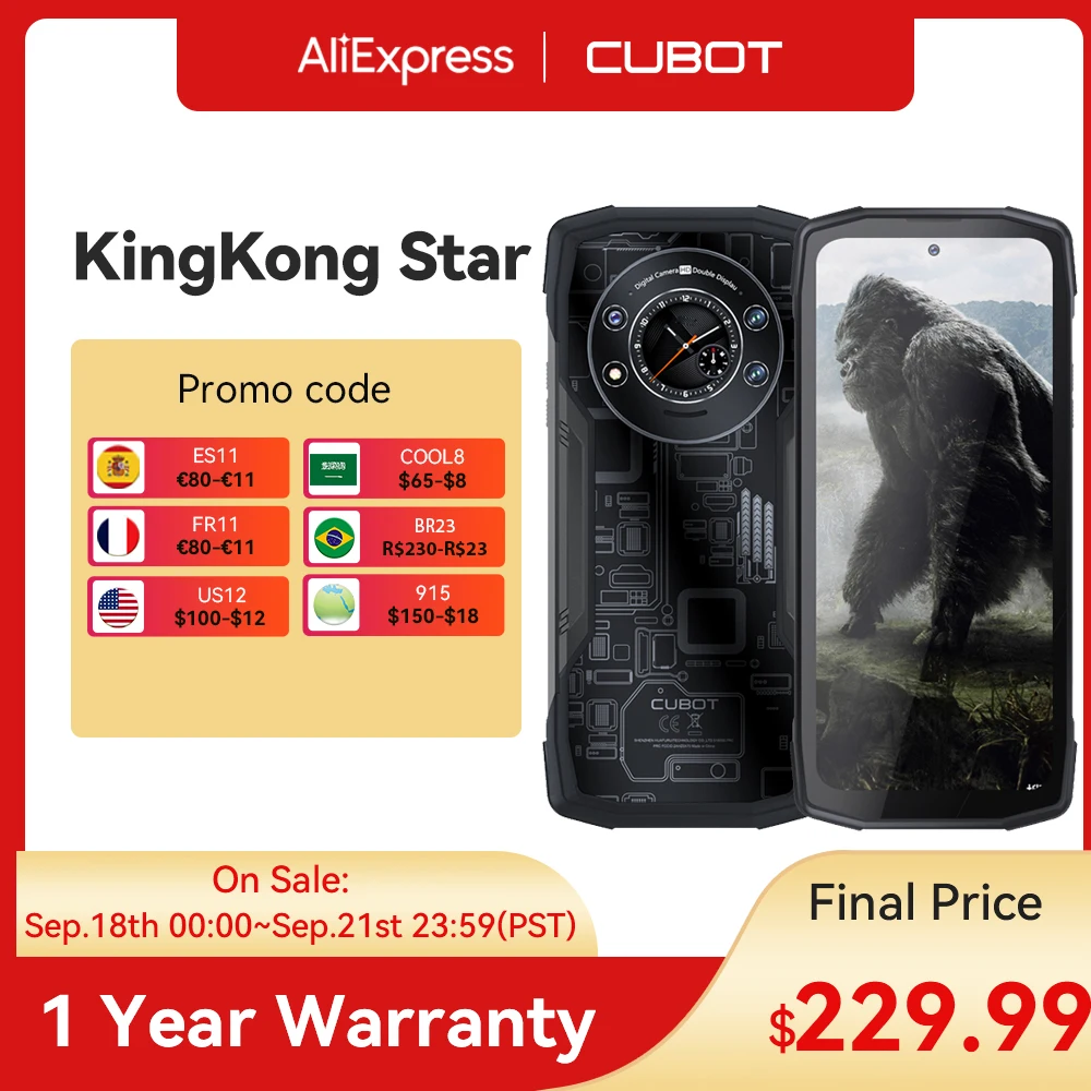 Cubot KingKong Star Rugged 5G Smartphone 6.78