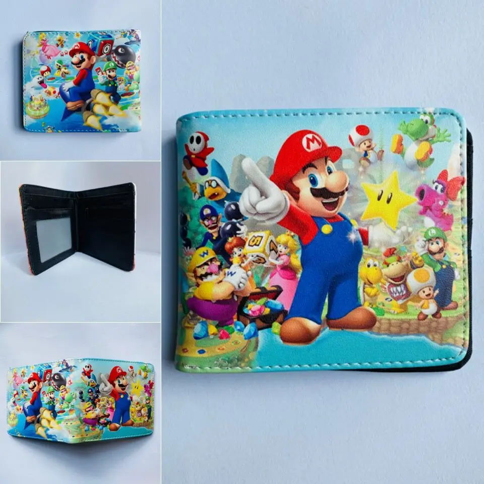 

SuperMario Japanese Cartoon Animation Game Young Student Wallet Men's and Women's General Short Wallet Wallet Casual