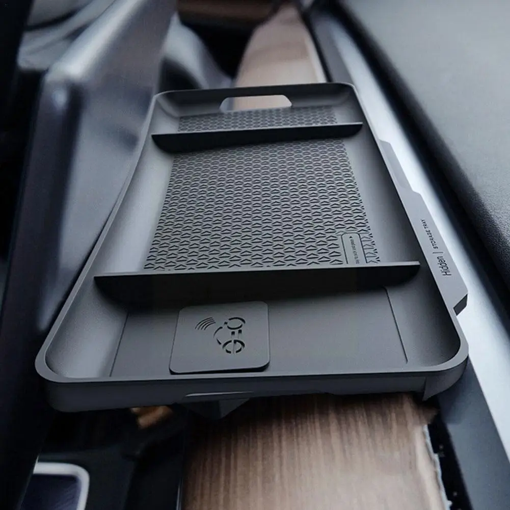 

Автомобильный органайзер для Tesla Model 3 Y, задний ящик для хранения, невидимый органайзер, коробка для салфеток, аксессуары для интерьера Q4R6