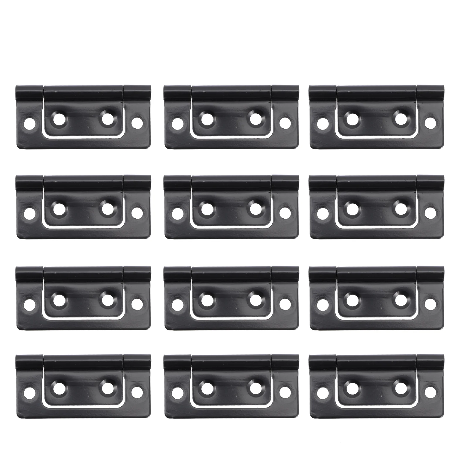 

12 Pcs Mother Hinge Black Hinges Doors Fence Decor Photo Frame Small Wrought Iron Spring Furniture fittings For