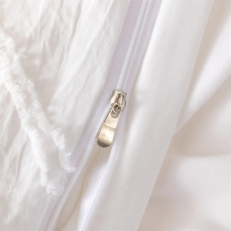 High Quality Geometric Cut Flowers Duvet Cover Set King Size Pure Color Queen Bedding Twin End Quilt Covers Pillow Case |