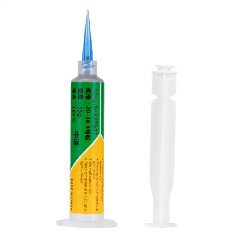 

Syringe Lead-free Solder Paste Smd Ic Pcb Extruder Flux Uv Glue Gun Booster Soldering Accessories Solder Paste Booster 138℃-227℃