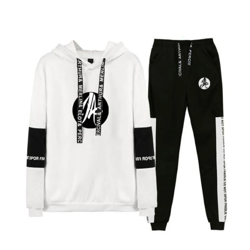 

Josh A & Jake Hill Men's Sportswear Sets Casual Tracksuit Two Piece Set Top and Pants Sweat Suit Male Sporting Suits Streetshirt