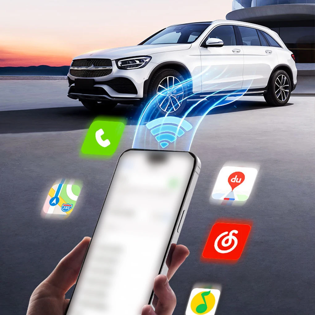 Беспроводной автомобильный адаптер Carplay Android 14 для проводной CarPlay автомобильные