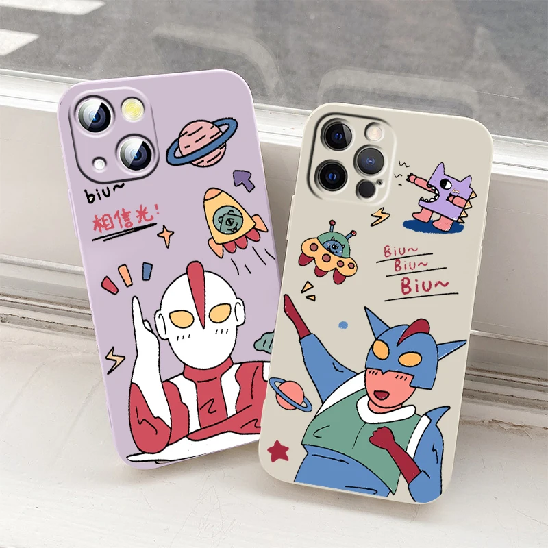 

Anime Cartoon Cute Phone Case For Apple iPhone 14 13 12 Mini 11 XS Pro Max X XR 8 7 Plus SE 2020 Liquid Rope TPU Cover